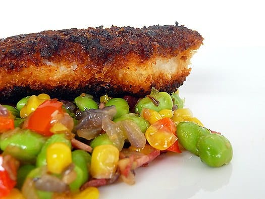 FB24-catfish-edamame-succotash2 FB24-catfish-edamame-succotash2