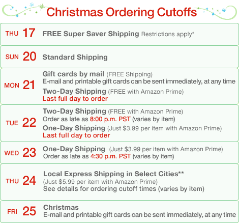 amazon-holiday-shipping-calendar amazon-holiday-shipping-calendar