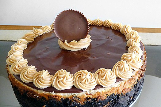 Peanut Butter-Fudge Cheesecake