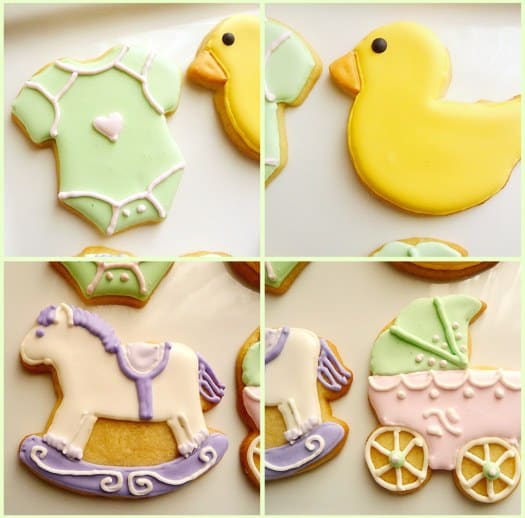 Classic Baby Shower Cookies | Brown Eyed Baker