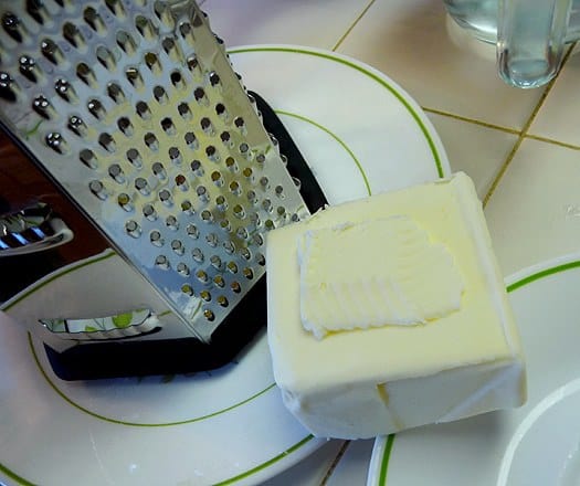 Pie Crust: Grating the butter