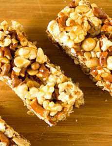 Salted Caramel Popcorn Pretzel & Peanut Bars