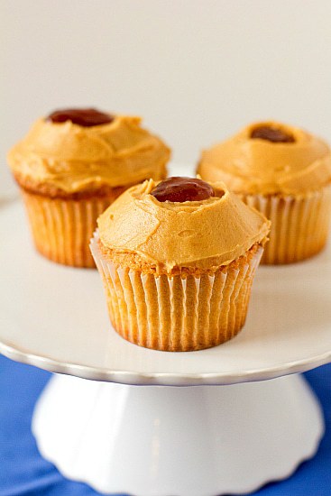 Peanut Butter and Jelly Cupcakes