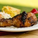 Grilled Chicken Drumsticks with Sweet Apple Glaze
