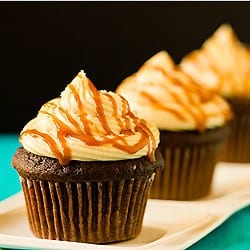 Chocolate Salted Caramel Cupcakes