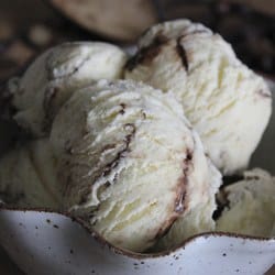 Toasted Coconut Fudge Ripple Ice Cream by Life {Made} Simple