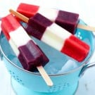 Red, White and Blue Firecracker Popsicles