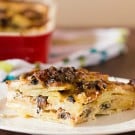 Bacon and Mushroom Potato Gratin