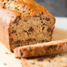 Peanut Butter-Banana Bread with Chocolate Chips