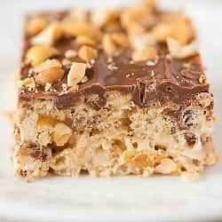 Snickers Rice Krispies Treats