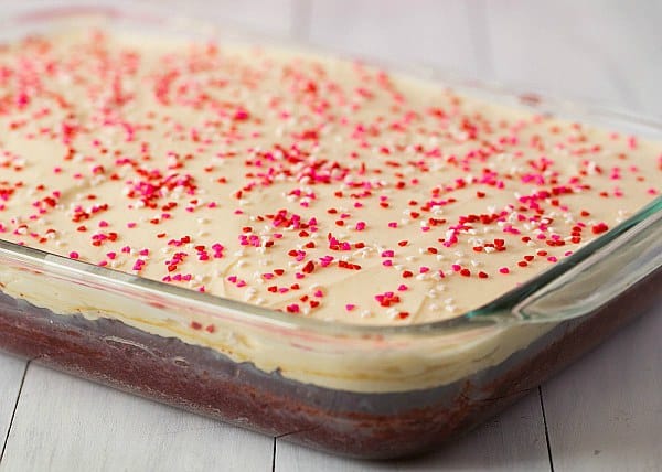 Red Velvet Poke Cake