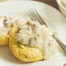 Buttermilk Biscuits with Sausage Gravy