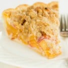 Peach Crumble Pie