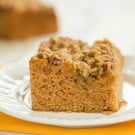 Applesauce Snack Cake with Oat-Nut Streusel
