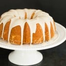 Eggnog Bundt Cake with Rum Icing