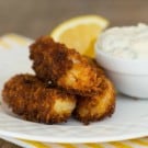 Homemade Fish Sticks with Tartar Sauce