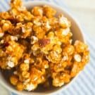 Bacon and Cashew Bourbon Caramel Corn