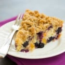 Blueberry and Peach Coffee Cake