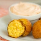 Hushpuppies with Spicy Dipping Sauce