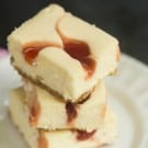 Strawberry Swirl Cheesecake Bars