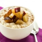 Overnight Chilled Plum-Oatmeal Pudding