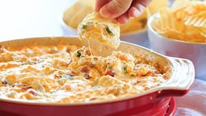 Warm and Cheesy Bacon Dip