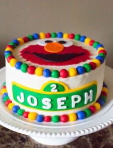 Elmo Birthday Cake | Sesame Street Themed 2nd Birthday Party