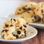 Chocolate Chip Scones - wonderfully tender and perfect alongside a cup of coffee for breakfast or dessert! | https://www.browneyedbaker.com/chocolatey-morning-goodness/