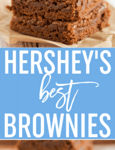 Hershey's Best Brownies - A quick and easy one-bowl brownie recipe that produces dense and fudge-like brownies.