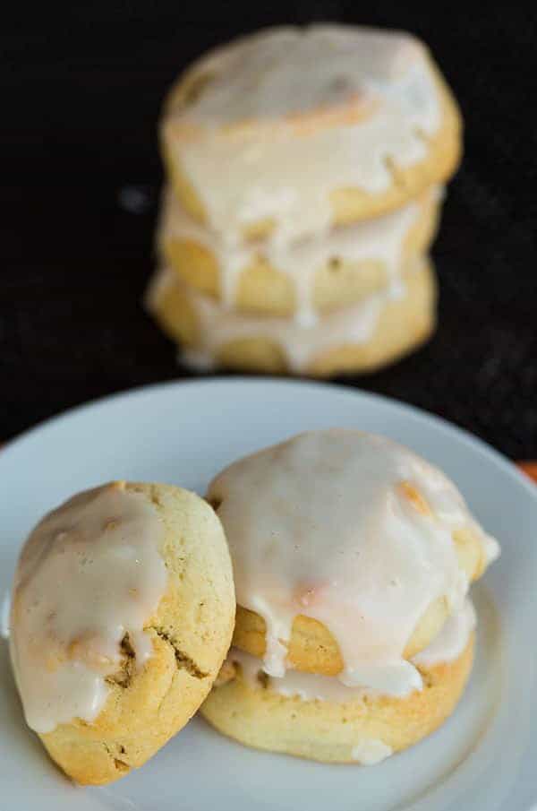 Italian Walnut Pillow Cookies - Little iced nut roll cookies that my grandma made every Thanksgiving! | browneyedbaker.com