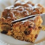 Fork slicing into a Poor Man's Cookie.