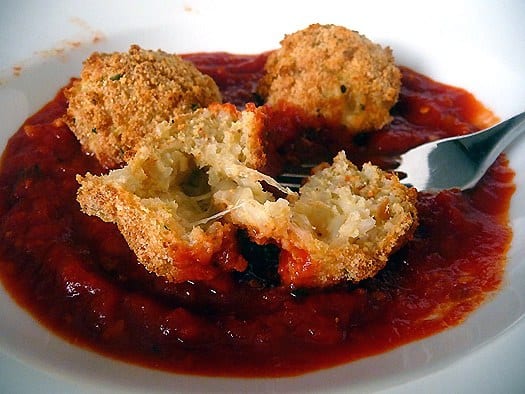 Arancini-Italian-rice-balls-inside