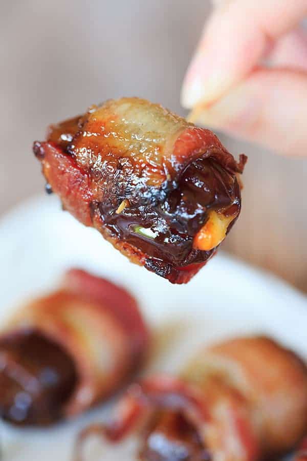 Cheesy BaconWrapped Dates Recipe