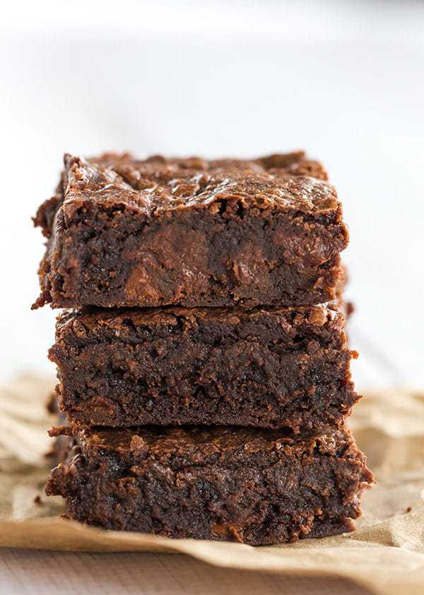 These homemade brownies have all of the great texture and flavor of box-mix brownies, without any of the processed ingredients.