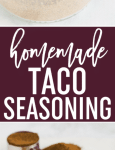 Homemade Taco Seasoning - This easy homemade taco seasoning mix can be made in just five minutes! Keep it in the pantry for quick taco nights with no preservatives.