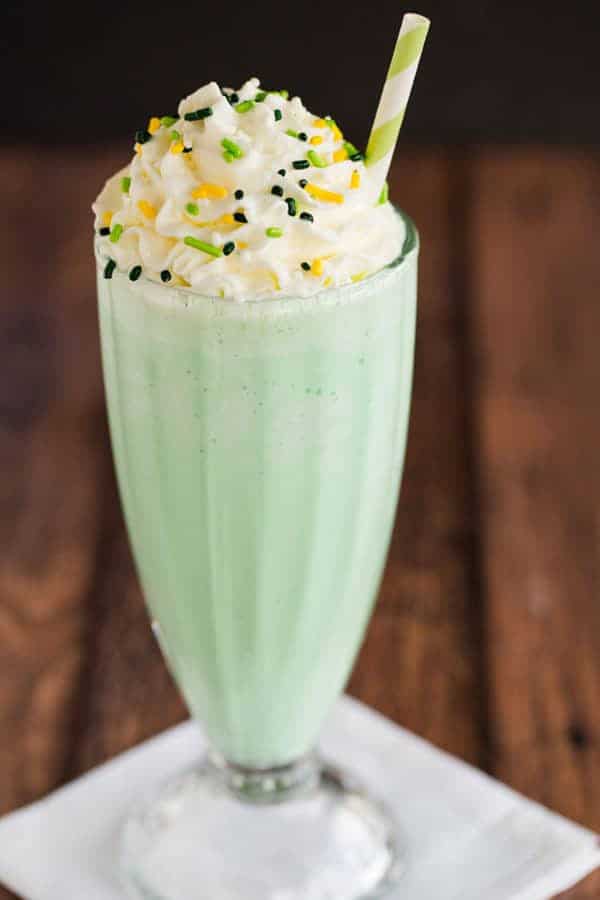 Shamrock Shake Recipe - A homemade spin on the famous St. Patrick's Day-inspired minty green milkshake from McDonald's.