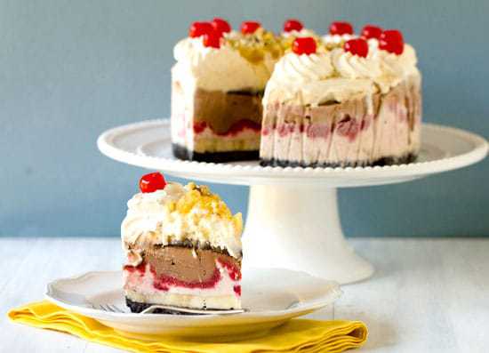 Banana Split Ice Cream Cake >> Top 10 Ice Cream Recipes | browneyedbaker.com