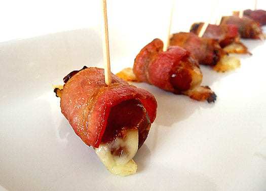 Top 10 Best Appetizer Recipes >> Fontina-Stuffed, Bacon-Wrapped Dates | browneyedbaker.com