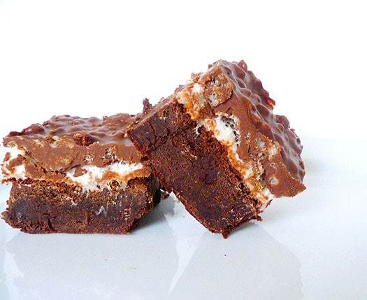 Top 10 Best Brownie Recipes --> Marshmallow Crunch Brownie Bars | browneyedbaker.com