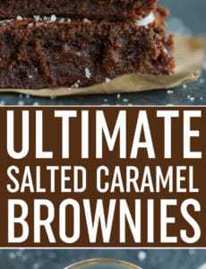 Sweet and Salty Brownies - The ULTIMATE salted caramel brownie!