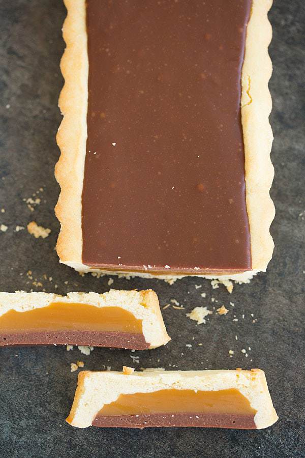 Top 10 Best Pie & Tart Recipes :: Twix [Candy Bar] Tart | browneyedbaker.com