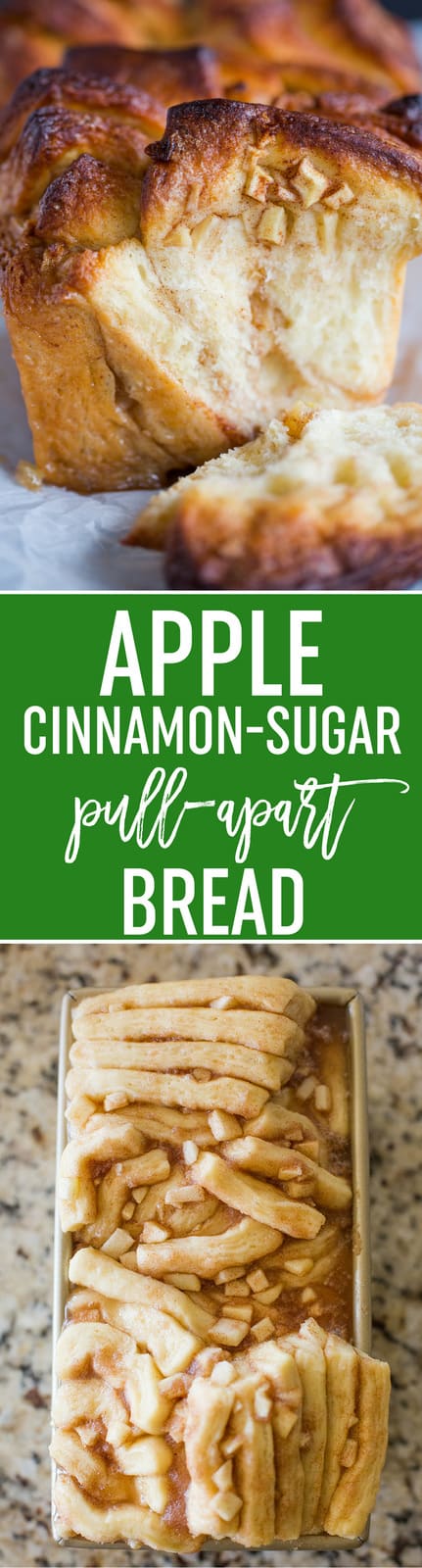 Apple Cinnamon Pull Apart Bread - This easy bread is made completely from scratch and tastes like apple pie! Perfect for weekends or holiday breakfasts!