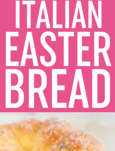 Italian Easter Bread - An old family recipe flavored with orange and anise, glazed with a sugar icing and decorated with sprinkles.