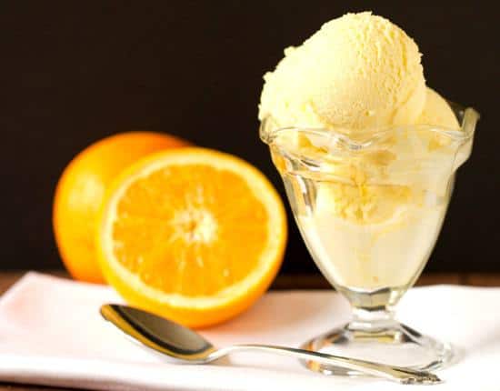 Fresh Orange Sherbet | Brown Eyed Baker