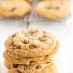 Cook's Illustrated Perfect Chocolate Chip Cookies are large, bakery-style chocolate chip cookies made with browned butter and dark brown sugar for a toffee-like flavor.