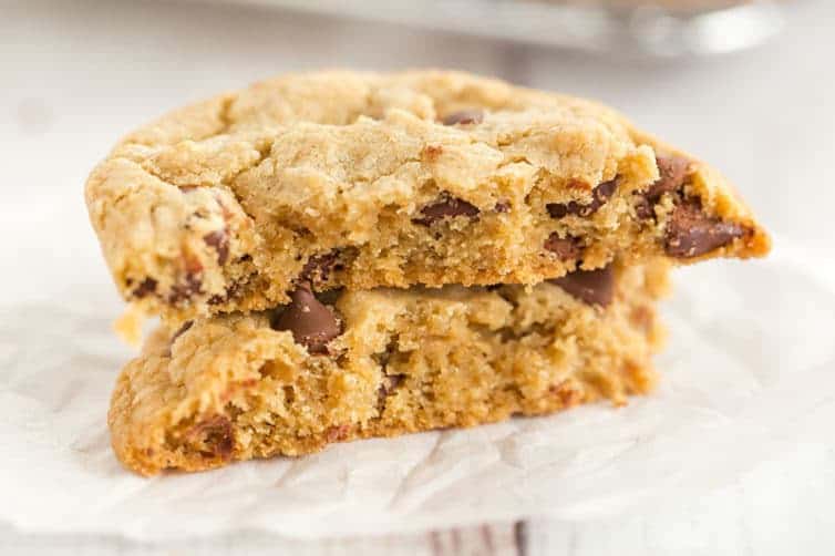 Cook's Illustrated Perfect Chocolate Chip Cookies are large, bakery-style chocolate chip cookies made with browned butter and dark brown sugar for a toffee-like flavor.