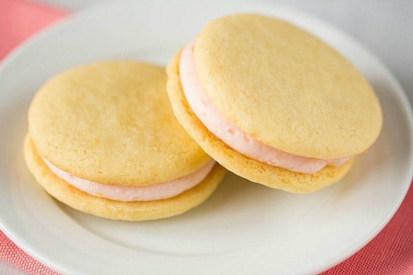 Pink Grapefruit Sandwich Cookies
