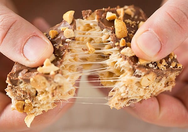 Snickers Rice Krispies Treats