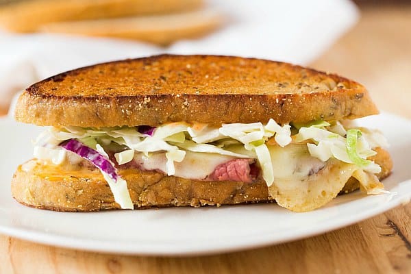 Reuben sandwich, made from Jewish Rye Bread