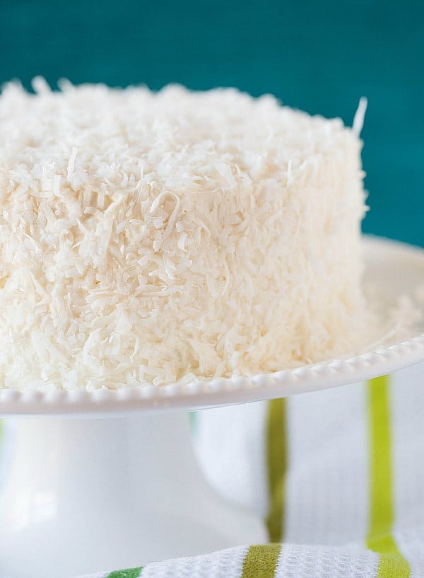 Coconut Cake with Coconut Meringue Buttercream Frosting